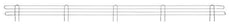 Metro L72N-4S Super Erecta 4" High Stackable Ledge for Wire Shelving, Stainless, 72"