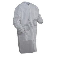 Tians Lab Coat, SMS, KW, KC, 3pkt, White, XLG, 30/Cs - 864895-XL