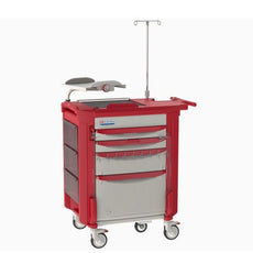 Metro LECCRP4-RD Lifeline Crash Cart, Red