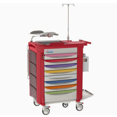 Metro LECPEDS2-RD Lifeline Pediatric Crash Cart, Red