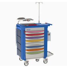 Metro LECPEDS2 Lifeline Pediatric Crash Cart, Blue