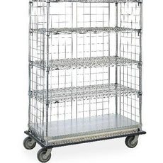 Metro LXH56C Super Adjustable Super Erecta Linen Exchange/Transport Cart