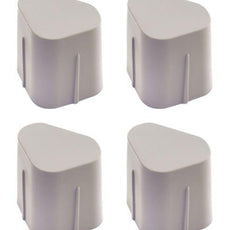 Metro MAX4-9997-4 Corner Adapters for MetroMax 4 Industrial Plastic Shelving, Bag of 4
