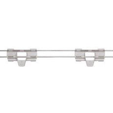 Metro MAX4-L42-2S Stackable Shelf Ledge (Back) for MetroMax 4 Industrial Plastic Shelving, 42" L x 2" H