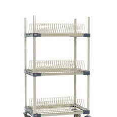 MetroMax 4 MAX4-PR36VX2 Mobile Drying Rack with Three Tray Racks, 26" x 38" x 68"