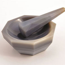 Motar & Pestle Set, Agate Stone, 3.8 Ml - MPA015