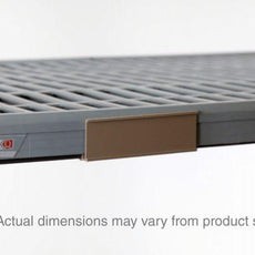 Metro MQ60LH Label Holder for Super Erecta Pro and MetroMax Q Industrial Plastic Shelving, Tan, 51.4375" L x 1.25" H