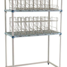 MetroMax Q MQCR244874-RU Industrial Plastic Shelving Roll Under Can Rack Unit, 24" x 36"