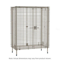 Metro MQSEC53E MetroMax Stationary Security Shelving Unit, 26.9375" x 38.875" x 66.1875"