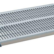 MetroMax i MX2442G Plastic Industrial Shelf with Grid Mat, 24" x 42"
