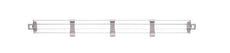 Metro MXL48-4P Solid Clear Stackable Shelf Ledge (Back) for MetroMax i Industrial Plastic Shelving, 48" L x 4" H