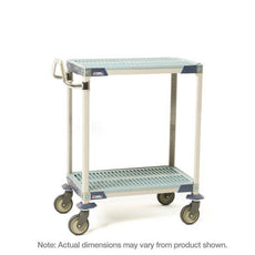 MetroMax i MXUC2436G-25 2-Shelf Industrial Plastic Shelving Utility Cart, 24" x 36" x 39.25"