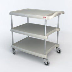 Metro MY2030-34G myCart Series 3-Shelf Utility Cart, Gray, 20" x 30"