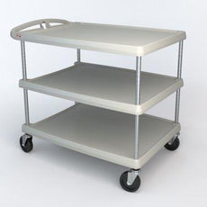 Metro MY2636-35G myCart Series 3-Shelf Utility Cart, Gray, 26" x 36"