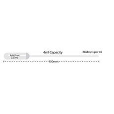 Transfer pipette- 4ml- sterile- peel packs of 20- 500/cs-P4133-14