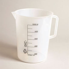 Beakers W/Handle, Print Grad, Pp,10000ml - P50808