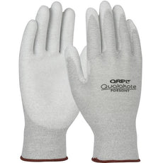 Seamless Knit Nylon/Carbon Fiber with Polyurethane Coated Grip, Gray, 3X-Large - PDESDNY-3X