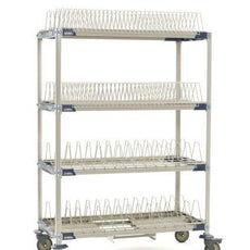 MetroMax i PR48VX4-XDR Mobile Drying Rack with Two Tray Racks, Two Pan Racks and Drip Tray, 26" x 50" x 68"