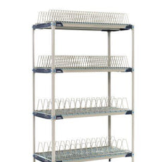 MetroMax i PR48X4 Stationary Drying Rack with Two Tray Racks and Two Pan Racks, 24" x 48" x 74"
