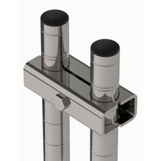 Metro SAPCLAMP Stainless Steel Post Clamp for Super Erecta Style Seismic Shelving