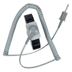 SCS Wrist Strap, Dual Conductor, Metal, Small (14 Cap), W/5' Coil Cord - 2381