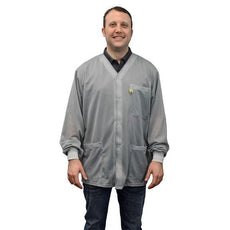 SCS Smock, Jacket, Gray, 6x-Large Knitted Cuffs, 3 Pkts, No Collar,  - 770029