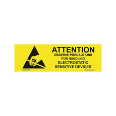 SCS Label, Attention, Rs-471, 5/8in X 2in, 1000/Roll - ALABEL5/8X2