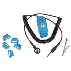 SCS Wrist Strap, Adjustable Metal, 12' Cord - AMWS121M