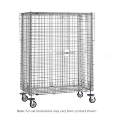 Metro SEC35EC Super Erecta Mobile Security Shelving Unit, Chrome, 21.5" x 52.75" x 67.9375"