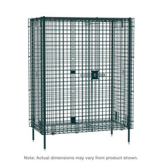 Metro SEC53K3 Super Erecta Stationary Security Shelving Unit, Metroseal Green Epoxy, 27.25" x 38.5" x 66.8125"