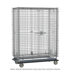 Metro SEC53LC Super Erecta Heavy-Duty Mobile Security Shelving Unit, Chrome, 28.0625" x 38.5" x 68.4375"