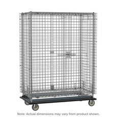 Metro SEC53LCQ qwikSLOT Heavy-Duty Mobile Security Shelving Unit, Chrome, 28.0625" x 38.5" x 68.4375"