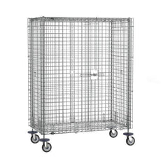 Metro SEC55DC Super Erecta Mobile Security Shelving Unit, Chrome, 27.25" x 52.75" x 67.9375"