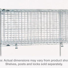 Metro SECM2430NC Super Erecta Security Module, Chrome, 24" x 30" x 20"