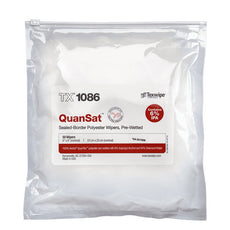 TexWipe QuanSat with Vectra QuanTex 9" x 9" wipers pre-wetted with 6% IPA, 600 wipers/Cs - TX1086