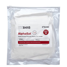 TexWipe AlphaSat with Vectra Alpha 10 9" x 9" wipers pre-wetted with 6% IPA, 600 wipers/Cs - TX8415
