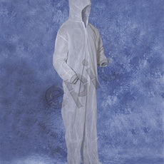 Tians Coveralls, White Polypro, H&B, EW, LRG, 25/Cs - 200881-L