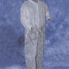 Tians Coveralls, White Polypro, Collar, Ew-EA, 4xl, 25/Cs - 210882-4XL