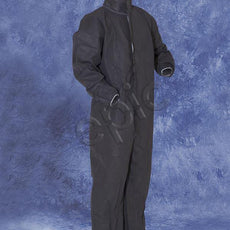 Tians Coveralls, Gray Polypro, Collar, EW, EB, MED, 25/Cs - 215483-M