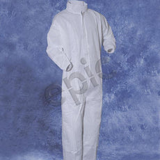 Tians Coveralls, White SMS, Collar, EW, EA, EB, 4xl, 25/Cs - 216893-4XL