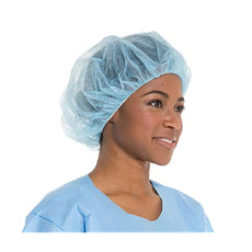 Advantage Non-Woven Bouffant Caps, 28" Bule Case of 1000 - APP0310-28B-1000