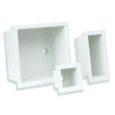 AirClean Molded polypropylene sink, 19 5/8" X 15 3/4" X 12"D  center drain - ACASK18C