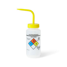 UniSafe Isopropanol Vented Wash Bottle, Yellow, Pack of 6 - UN370057