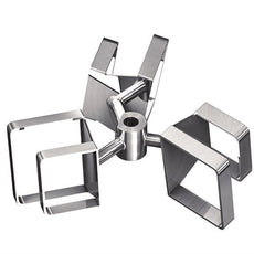 Heidolph Overhead Stirrer Visco Jet Crack Impeller- 80mm (Stainless Steel) - 036300505