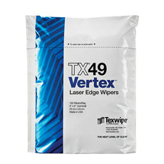 Texwipe VERTEX High Sorption Dry Wiper 9" x 9" Laser-Sealed edge, 1500 wipers/Cs - TX49