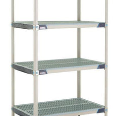 MetroMax i X536GX3 4-Shelf Plastic Industrial Shelving Starter Unit, 24" x 36" x 63"